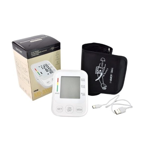 گالری محصول فشارسنج دیجیتال بازویی اقتصادی مدل MB-300D با نمایشگر LCD رنگی